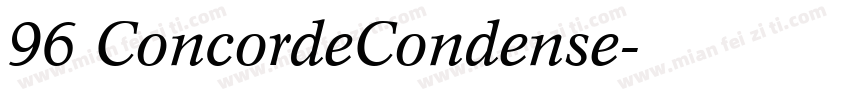 96 ConcordeCondense字体转换